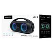 Boxa portabila, Bluetooth, 20 W, Intrare AUX, USB, TWS, Lumina RGB