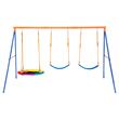 Leagan pentru copii, 3 in 1, cadru otel A, max 272 kg, demontabil, 1651H x 3048 x 1829 mm