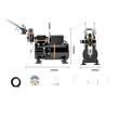 Kit aerograf multifunctional cu compresor, 3 pistoale, duze 0.2, 0.3, 0.8 mm, 23-25 l/min, 1-3.5 Bar, 47 dB, 120 W