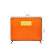 Perdea sudura impotriva scanteilor cu cadru otel, 180x180 cm, 4 x roti, Portocaliu, Protectie UV, Fereastra
