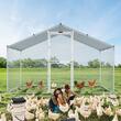 Cotet pentru pasari si animale mici, Vevor 200 x 300 x 200 cm, Acoperis Oxford, Usa intrare
