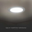 Panou led rotund 6W, incorporabil, 3000K, 660 lm, diametru 89 mm