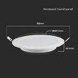 Panou led rotund 6W, incorporabil, 4000K, 660 lm, diametru 89 mm