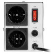 Stabilizator de tensiune automat 500 VA / 350 W, 2 x Shucko, 150 - 270 V AC, Monofazat, 90 x 179 x 112 mm 