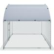 Cotet pentru pasari si animale mici, Vevor Dome 200 x 300 x 200 cm, Acoperis PE, Usa intrare