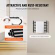 Uscator electric pentru prosoape, Inox, fixare perete, IPX5, 500 x 500 x 102 mm, 4 elementi, temporizator, LCD, Negru