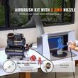 Aerograf multifunctional cu compresor, duza 0.3 mm, 23-25 l/min, 1-3.5 Bar, 47 dB, 120 W, Capacitate cana 9 ml