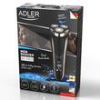 Aparat de ras cu acumulator, IPX7, 3 capete rotative, oscilante, cutite Inox, LCD, USB, functionare 180 min, 2000 mAh
