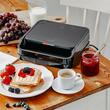 Sandwich maker 2in1, 1100W, Placi Antiaderente si detasabile, Negru