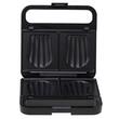 Sandwich maker 2in1, 1100W, Placi Antiaderente si detasabile, Negru