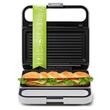 Sandwich maker 2in1, 1100W, Placi Antiaderente si detasabile, Alb