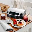 Sandwich maker 2in1, 1400W, Placi Antiaderente si detasabile, Indicator luminos, Argintiu