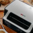 Sandwich maker 2in1, 1400W, Placi Antiaderente si detasabile, Indicator luminos, Argintiu