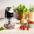 Tocator de legume, 300 W, Bol sticla 1.2 l, 4 lame inox, Protectie la supraincalzire