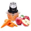 Tocator de legume, 300 W, Bol sticla 1.2 l, 4 lame inox, Protectie la supraincalzire