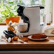 Espressor cafea cu capsule 19 Bar, 5 adaptoare de capsule interschimbabile, Rezervor 0.6 l, 1450 W, Alb