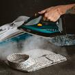 Fier de calcat cu aburi, 5 functii, 2400W, Talpa antiaderenta ceramica, Rezervor de apa 350 ml, Functie de auto-curatare, Anti-picurare, Anti-Calcar