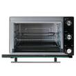Cuptor electric 1800 W, 48 l, Temperatura reglabila 90-230 ° C, Timp reglabil, Rotisor, Tava si grilaj copt, Negru