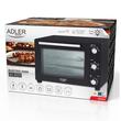 Cuptor electric 1800 W, 48 l, Temperatura reglabila 90-230 ° C, Timp reglabil, Rotisor, Tava si grilaj copt, Negru