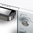 Cuptor electric 1800 W, 48 l, Temperatura reglabila 90-230 ° C, Timp reglabil, Rotisor, Tava si grilaj copt, Alb