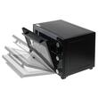 Cuptor electric 2000 W, 60 l, Temperatura reglabila 90-230 ° C, Timp reglabil, Rotisor, Tava si grilaj copt, Negru