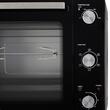 Cuptor electric 2000 W, 60 l, Temperatura reglabila 90-230 ° C, Timp reglabil, Rotisor, Tava si grilaj copt, Negru