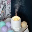 Difuzor aromaterapie cu ultrasunete, Lumina ambientala 7 culori led, 100 ml, 97 x 97 x 121.5 mm, USB