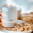 Difuzor aromaterapie cu ultrasunete, Lumina ambientala 7 culori led, 100 ml, 97 x 97 x 121.5 mm, USB