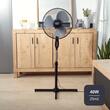 Ventilator cu picior, 45 W, 3 x viteze, Reglabil inaltime, functie oscilatie