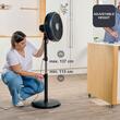 Ventilator cu picior, 55 W, 3 x viteze, Reglabil inaltime 113 -137 cm, functie oscilatie