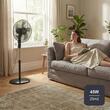 Ventilator cu picior, 45 W, 3 x viteze, Reglabil inaltime 108 -132 cm, functie oscilatie, Negru