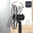 Ventilator cu picior, 45 W, 3 x viteze, Reglabil inaltime 108 -132 cm, functie oscilatie, Negru