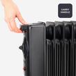 Calorifer electric cu ulei, 9 elementi, Negru, Putere 1500 W, 2 trepte de incalzire