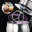 Mixer planetar, 2000 W, 6 viteze, Bol Inox 5 l, ecran LCD, Argintiu