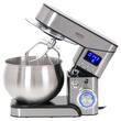 Mixer planetar, 2000 W, 6 viteze, Bol Inox 5 l, ecran LCD, Argintiu