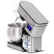 Mixer planetar, 2000 W, 6 viteze, Bol Inox 5 l, ecran LCD, Argintiu