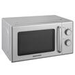 Cuptor cu microunde Daewoo 700 W, capacitate 20 l, Argintiu, Dezghetare, Incalzire, Timer, 5 trepte putere