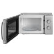 Cuptor cu microunde Daewoo 700 W, capacitate 20 l, Argintiu, Dezghetare, Incalzire, Timer, 5 trepte putere