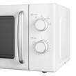 Cuptor cu microunde Daewoo Defrost 700 W, capacitate 20 l, Timer, Negru, Panou de comanda mechanic, Alb