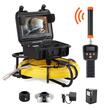 Camera inspectie endoscop cu locator 512 Hz, Vevor Profesional, Monitor 9 inch, 720p, Lungime 91.5 m, IP68, pentru canalizari