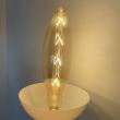 Bec led decorativ Eliptic-XL Amber, luminozitate 620 lm, E27, inaltime 46.5 cm