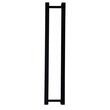 Suport prosoape Krodesign KRO-1202, dimensiune 100x20x14 cm, otel, negru