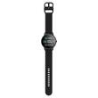 Ceas Smartwatch rezistent apa IP68, diametru 36 mm, 2 x curele, 15 zile de functionare cu o singura incarcare, Negru, Puls, Vreme, Sport