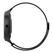 Ceas Smartwatch rezistent apa IP68, diametru 36 mm, 2 x curele, 15 zile de functionare cu o singura incarcare, Negru, Puls, Vreme, Sport