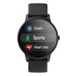 Ceas Smartwatch rezistent apa IP68, diametru 36 mm, 2 x curele, 15 zile de functionare cu o singura incarcare, Negru, Puls, Vreme, Sport