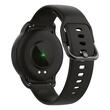 Ceas Smartwatch rezistent apa IP68, diametru 36 mm, 2 x curele, 15 zile de functionare cu o singura incarcare, Negru, Puls, Vreme, Sport