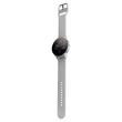 Ceas Smartwatch rezistent la apa IP68, diametru 36 mm, 2 x curele, 15 zile de functionare cu o singura incarcare, Argintiu