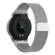 Ceas Smartwatch rezistent la apa IP68, diametru 36 mm, 2 x curele, 15 zile de functionare cu o singura incarcare, Argintiu