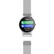 Ceas Smartwatch rezistent la apa IP68, diametru 36 mm, 2 x curele, 15 zile de functionare cu o singura incarcare, Argintiu