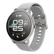 Ceas Smartwatch rezistent la apa IP68, diametru 36 mm, 2 x curele, 15 zile de functionare cu o singura incarcare, Argintiu